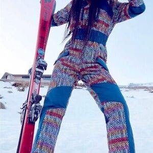 Free People Blue Ski & Snow Suit